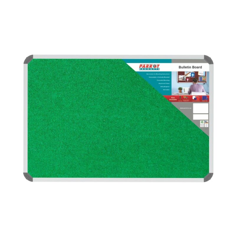 Bulletin Board Ribbed Aluminium Frame (900x600mm – Palm)