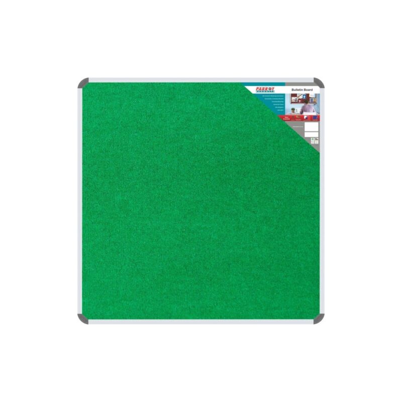 Bulletin Board Ribbed Aluminium Frame (900x900mm – Palm)