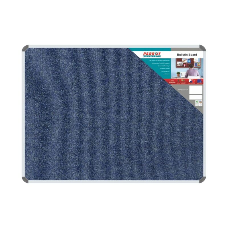 Bulletin Board Ribbed Aluminium Frame (1200x900mm – Denim)