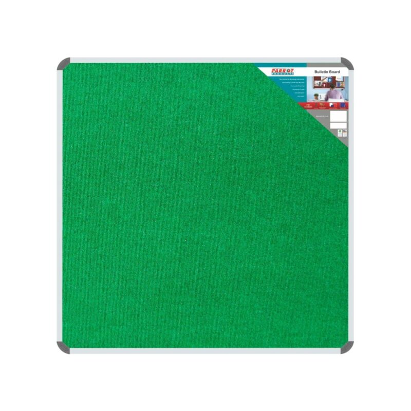 Bulletin Board Ribbed Aluminium Frame (1000x1000mm – Palm)