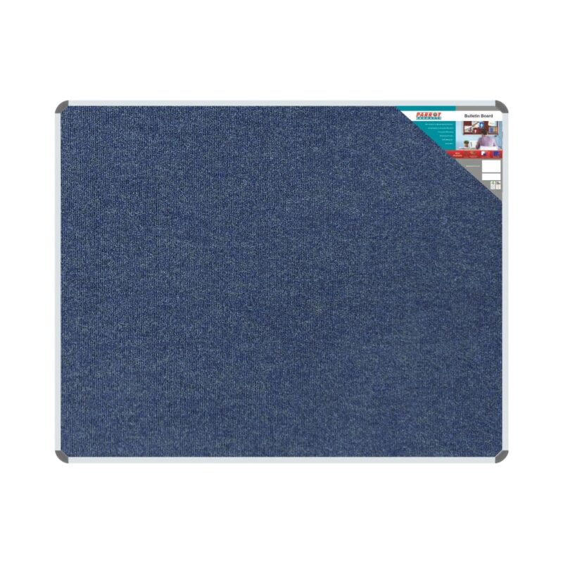 Bulletin Board Ribbed Aluminium Frame (1500x1200mm – Denim)