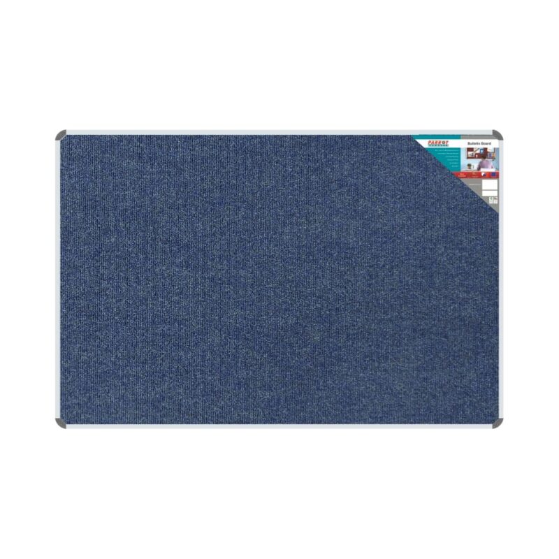 Bulletin Board Ribbed Aluminium Frame (1800x1200mm – Denim)