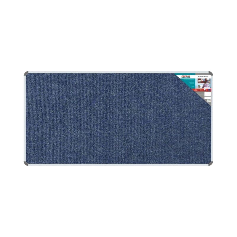 Bulletin Board Ribbed Aluminium Frame (1800x900mm – Denim)