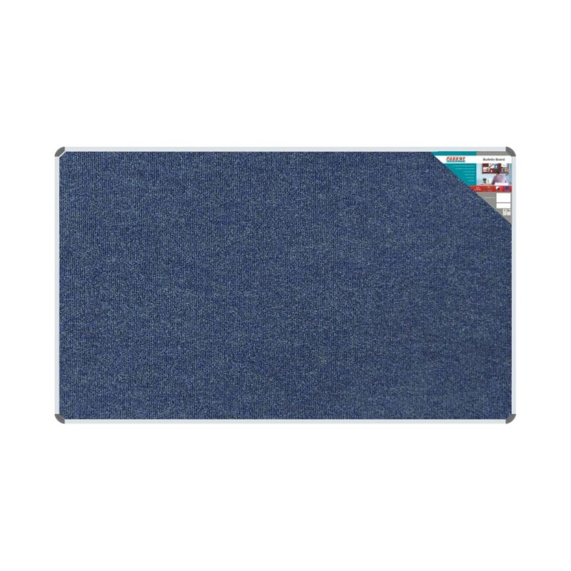 Bulletin Board Ribbed Aluminium Frame (2000x1200mm – Denim)