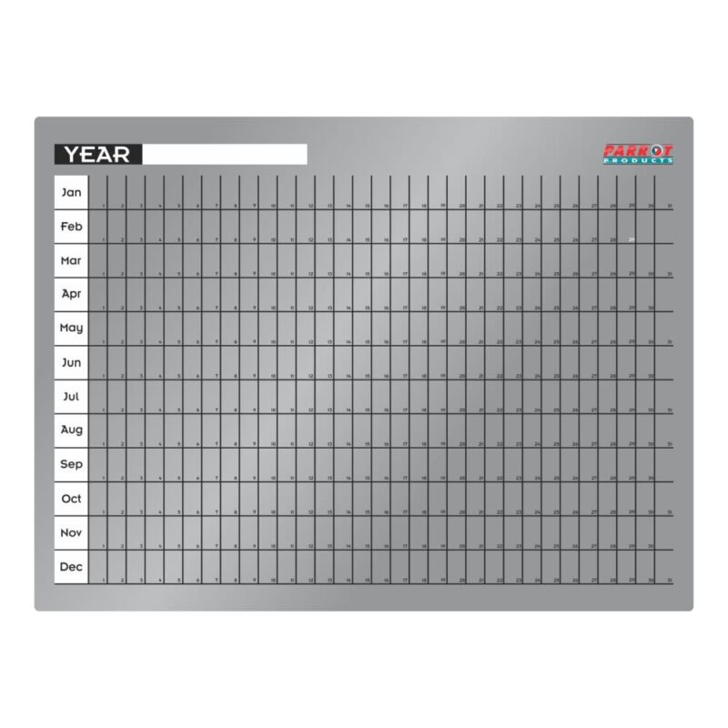 Cast Acrylic Yearly Planner (Cast Acrylic – 600 x 450mm)
