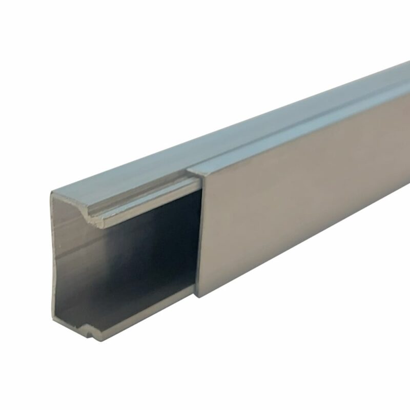 Aluminium Conduit 22 x 11 x 2900mm Grey