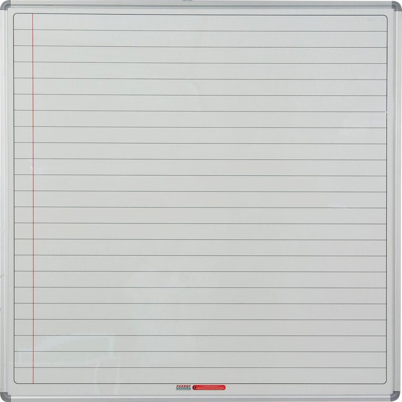 Educational Board Magnetic Whiteboard (1220*1220 – White Lines. Side Panel – Option A)