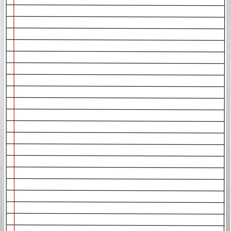 Educational Board Magnetic Whiteboard (1220*920 – White Lines – Side Panel – Option A)