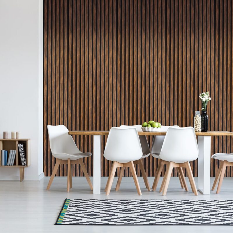 Slatted wall panel 600 x 2400 – Ebony