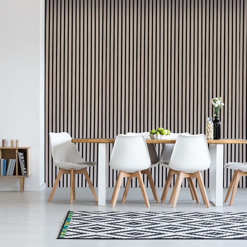 Slatted wall panel 600 x 2400 – Light oak