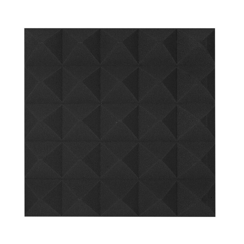 Acoustic Panel Pyramidfoam 500x500mm Black