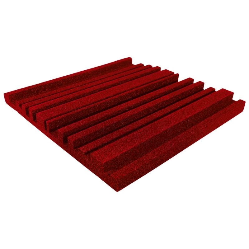 Acoustic Panel Cityscape 500mmx500mm Red