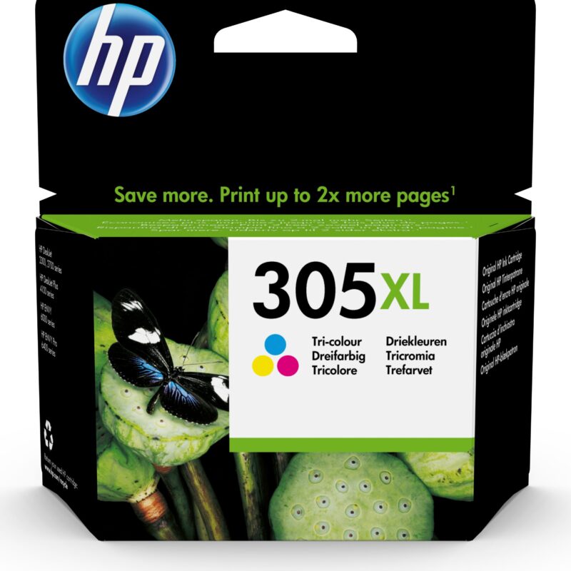 HP #305XL High Yield Tri-color Original Ink Cartridge