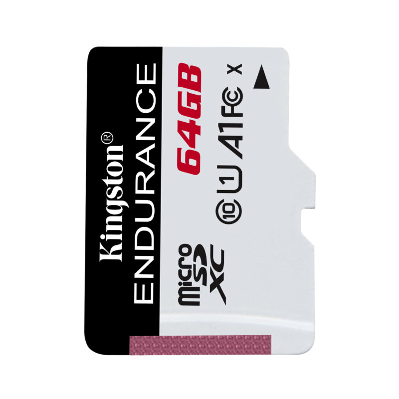 Kingston 64GB microSDXC Endurance 95R/30W C10 A1 UHS-I Card Only