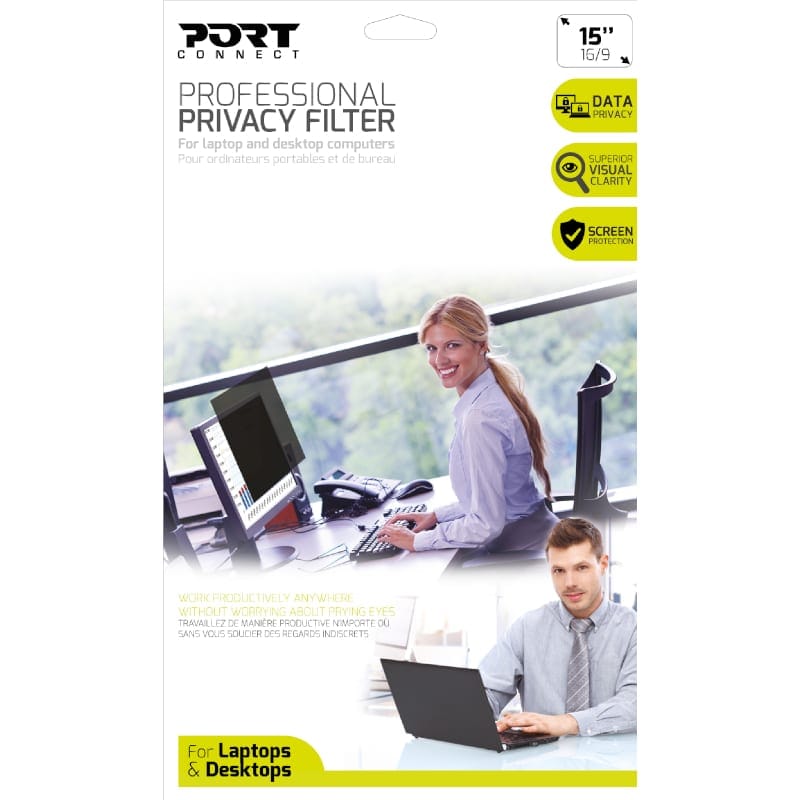 Port Designs Privacy Filter 2D 15.6″ Touch Laptop