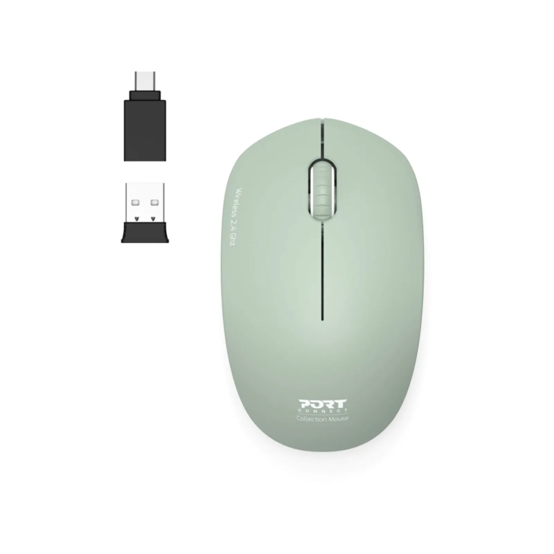 Port 2.4GHz Collection II Vert Olive Wireless Mouse