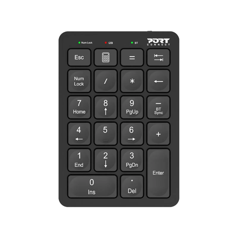 Port Rechargeable Bluetooth Numeric Keypad