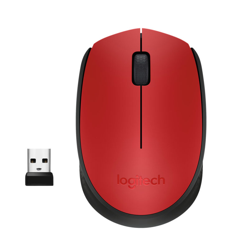 Logitech M171 Wireless Mouse – Red