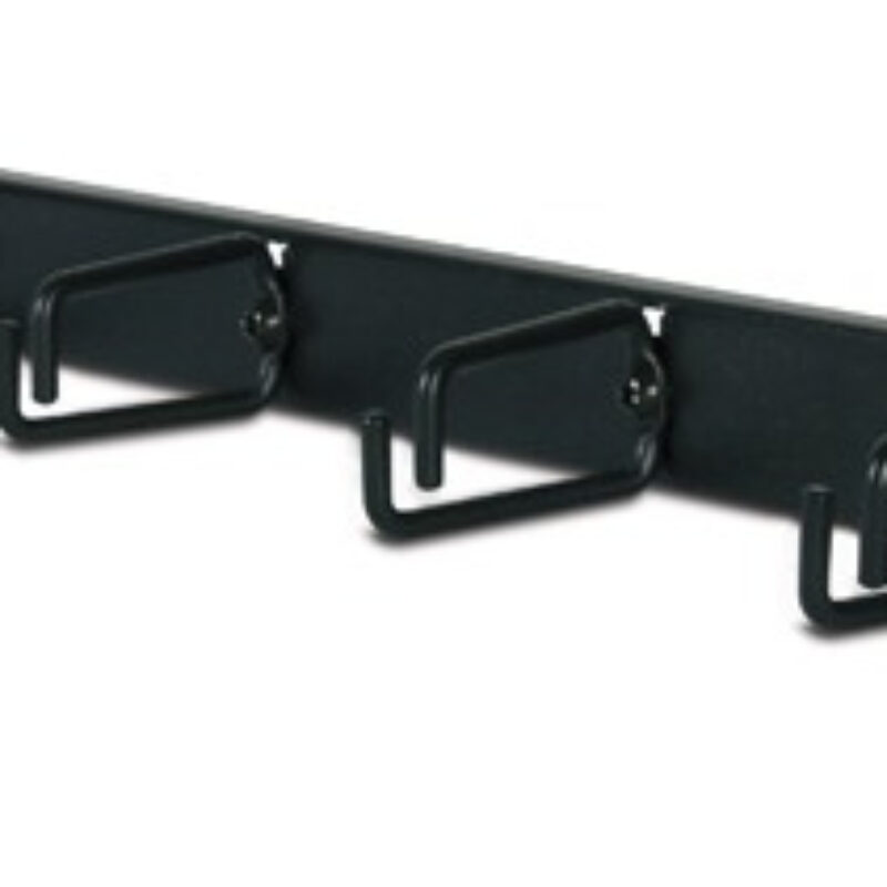 1U Horizontal Cable Organizer Black