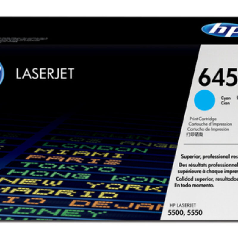 HP 645A Clj 5500 Cyan Print Cartridge.