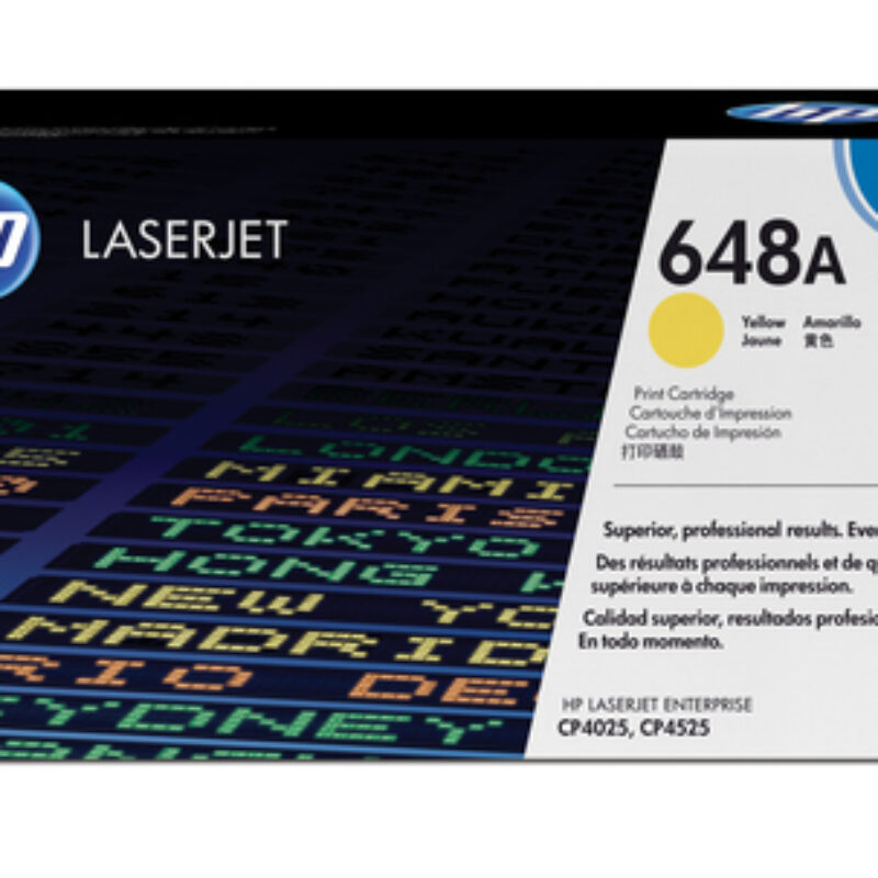 HP 648A LaserJet CP4525/CP4025 Yellow Print Cartridge