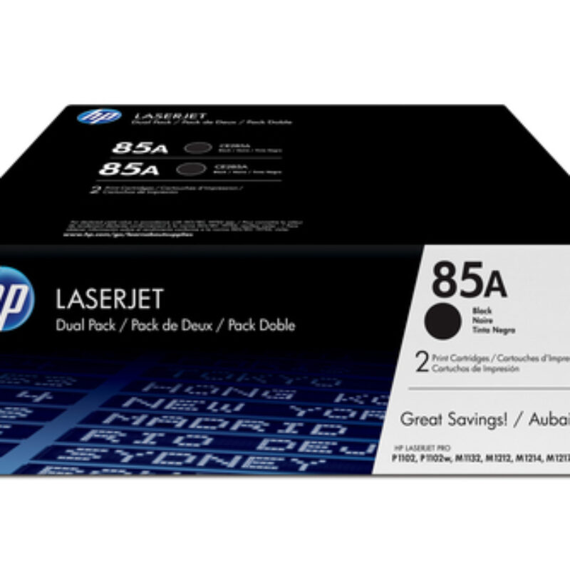 HP 85A Black Toner Cartridge Dual Pack