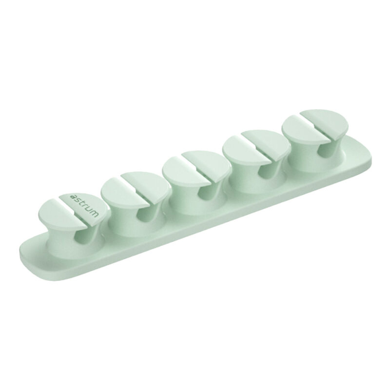 CO110 Cable Organizer Clips – 5 Bays, 4 Storage Compartments – Green
