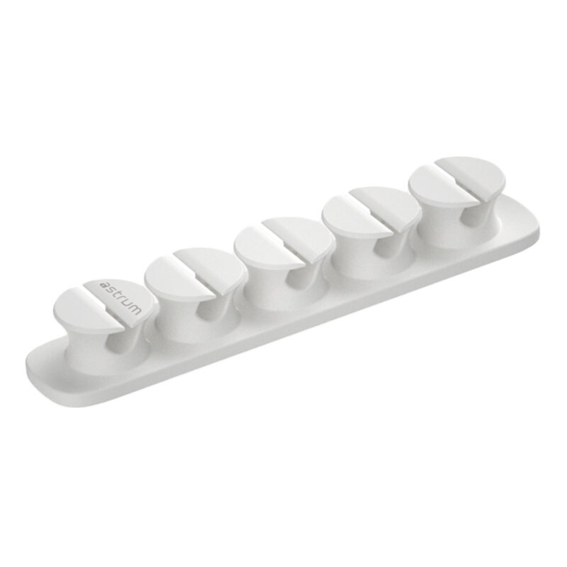 CO110 Cable Organizer Clips – 5 Bays, 4 Storage Compartments – White