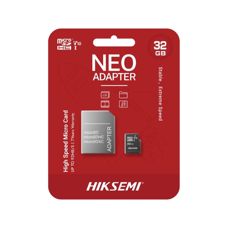 Hiksemi Neo 32GB Consumer Class10 MicroSDHC Card with Adapter