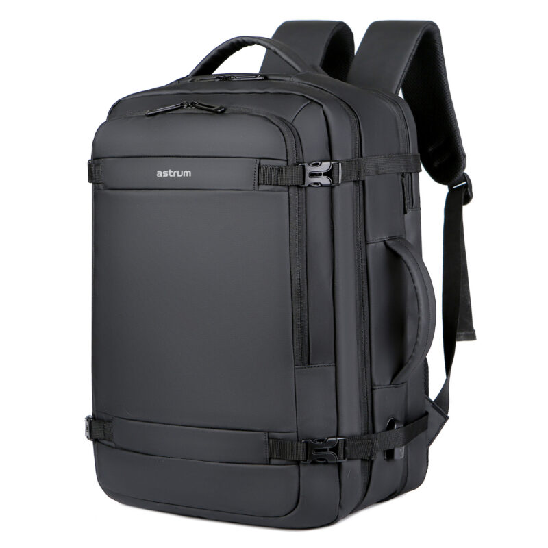 LB310 BACKPACK PU TRAVEL EXPEND BLACK