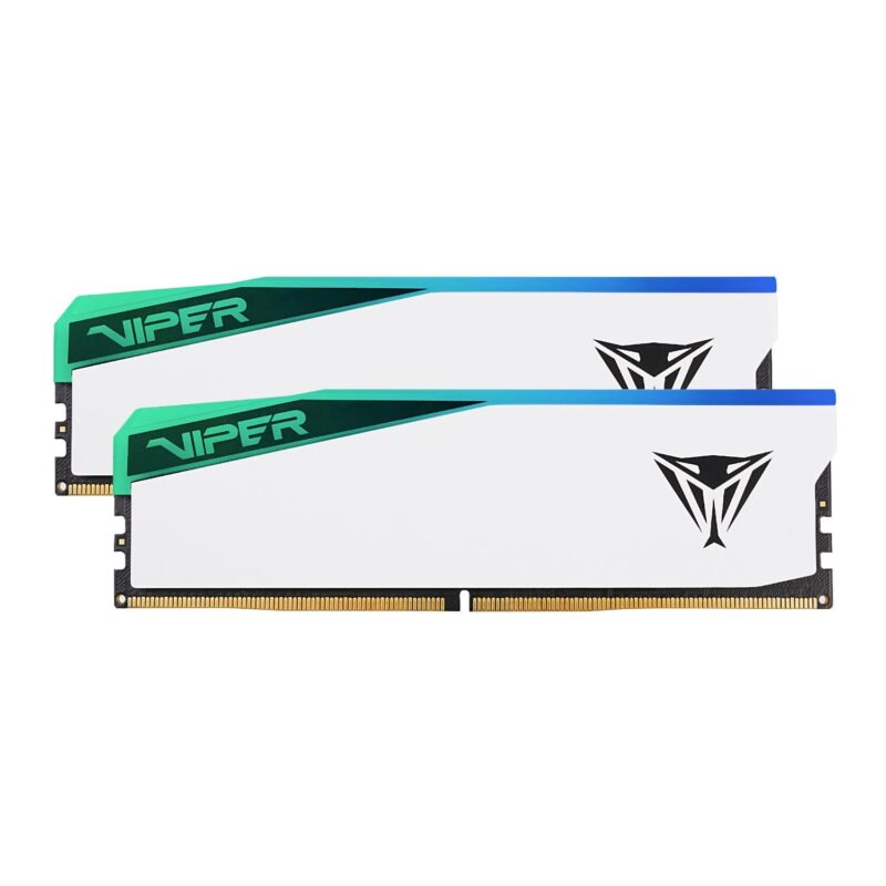 Patriot Viper Elite 5 RGB 32GB 6000MHz DDR5 Desktop Gaming Memory Kit – White