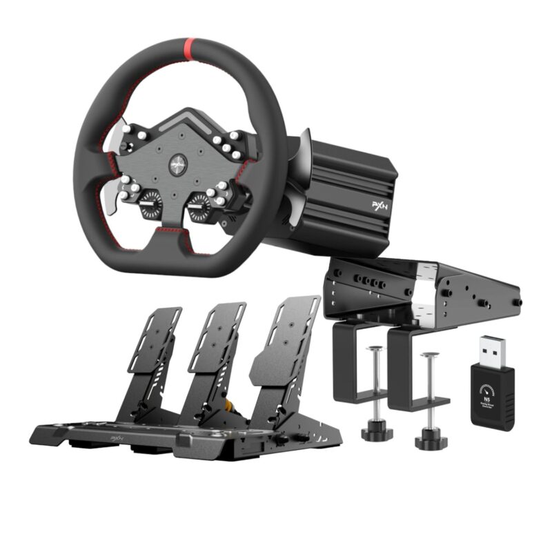 PXN V12 Lite Sim Racing Steering Wheel Bundle