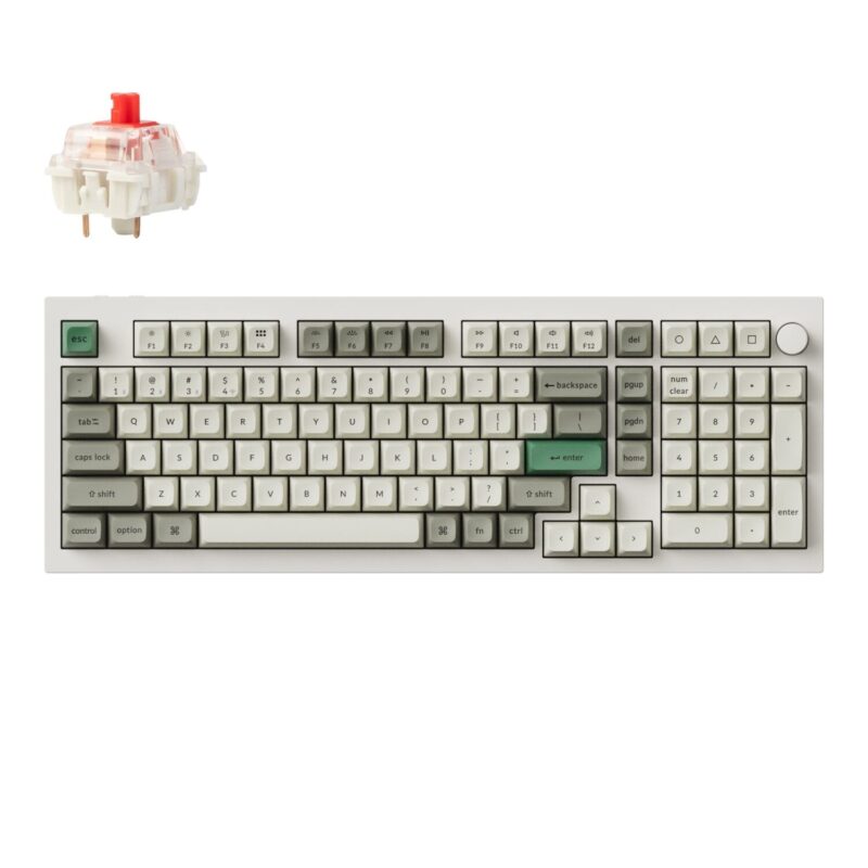 Keychron Q5M-P1 QMK/VIA Wireless Custom Keyboard – Shell White