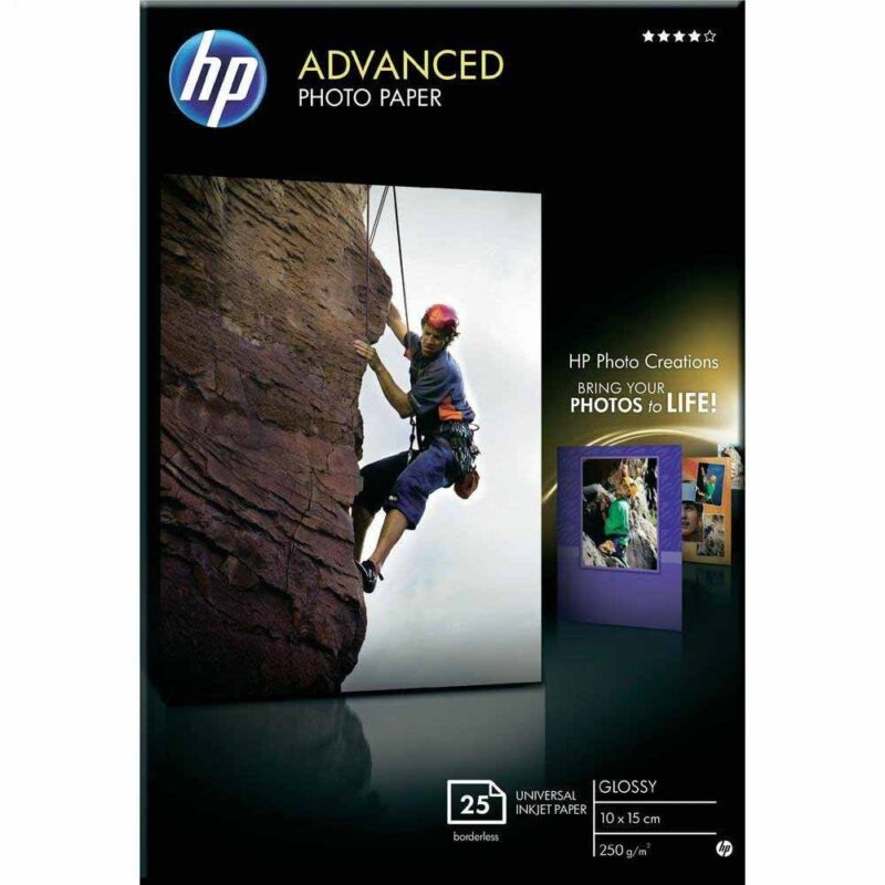 HP Adv Photo Paper 10X15 Glossy 25Shts