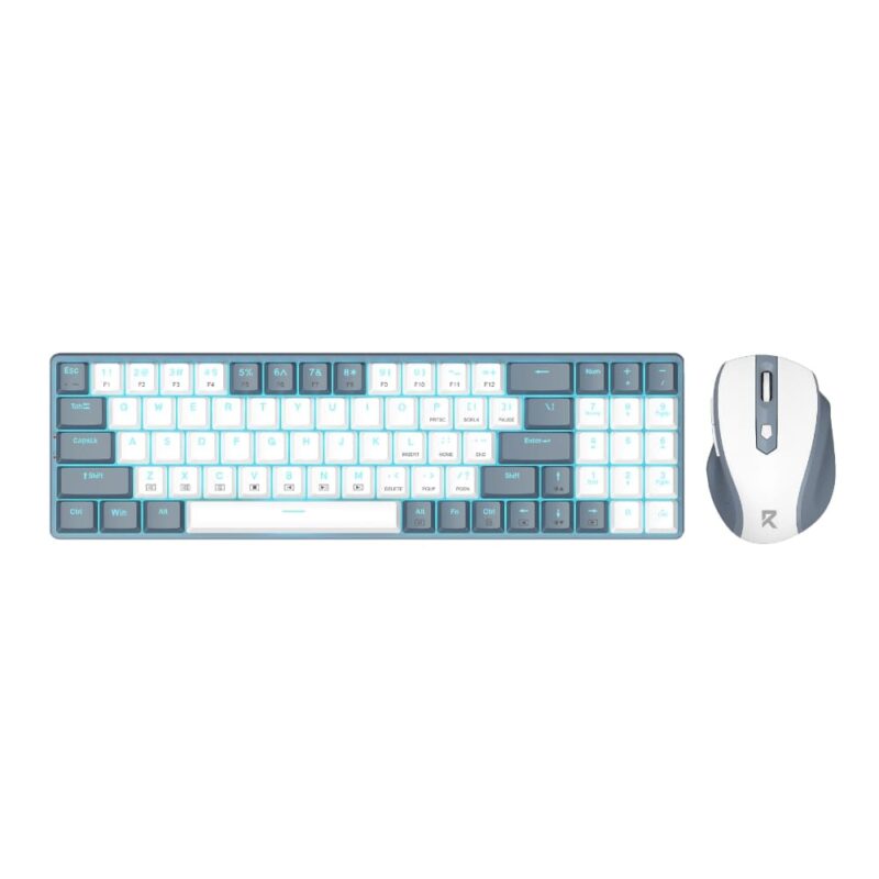Redragon BS8772 Wireless Keyboard and Mouse Combo – Grey/White