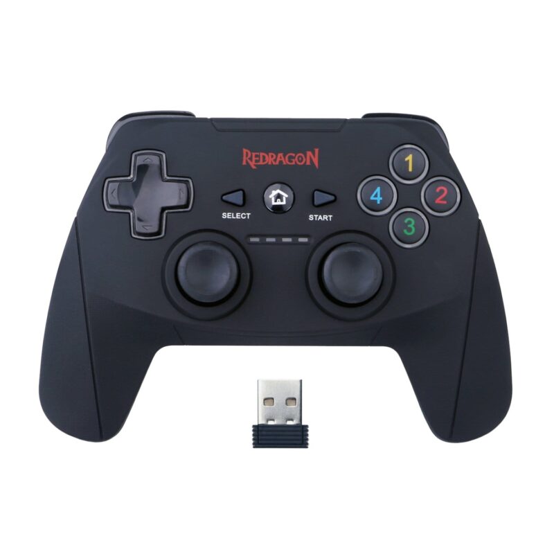 Redragon HARROW Wireless X/D-input(Digital/Analog) PC Controller – Black