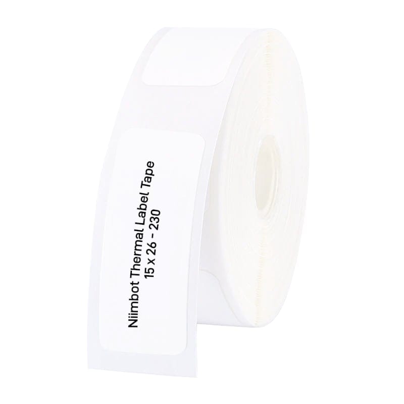 NIIMBOT D11/D110/D101/H1S Thermal Label 15x26mm – 230 Labels Per Roll – White