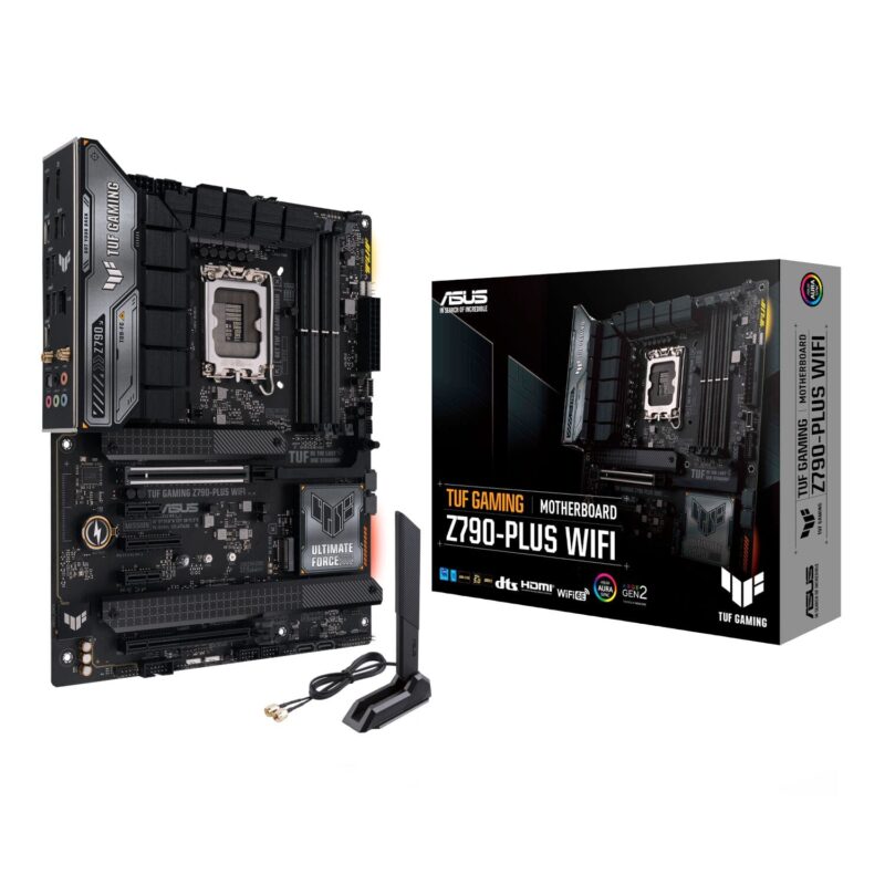 Asus TUF Gaming Z790-Plus Wi-Fi ATX Motherboard – Intel LGA1700, DDR5, PCIe 5.0. Wi-Fi 6E