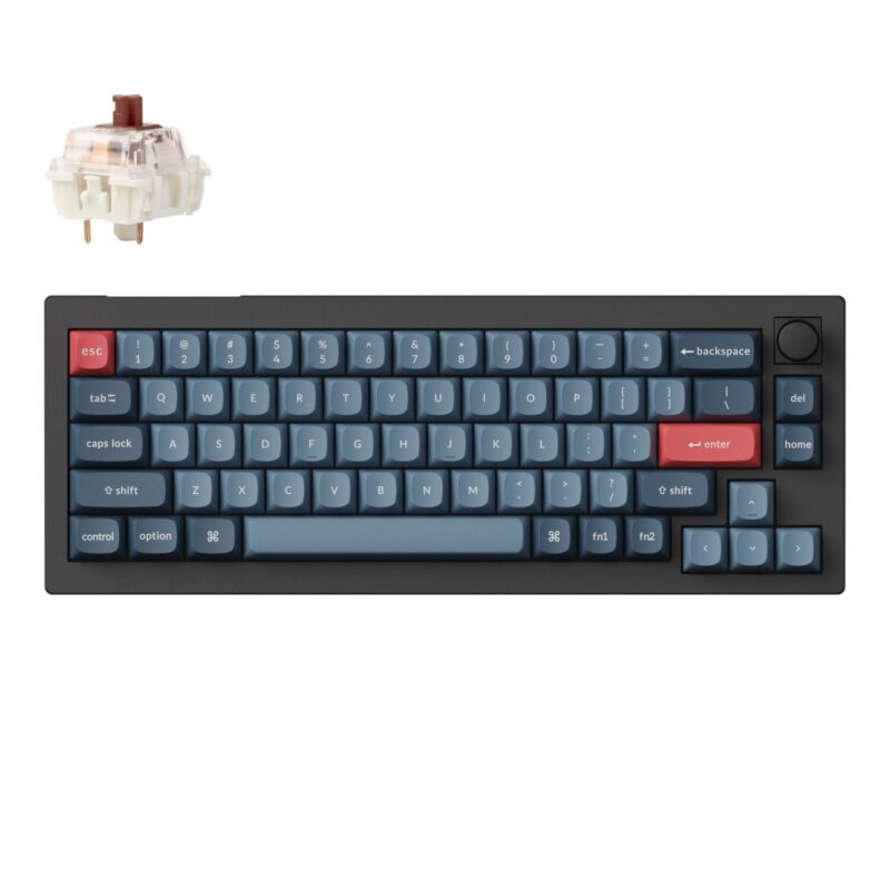 Keychron V2 Max 65% RGB Mechanical Keyboard – Gateron Jupiter Brown