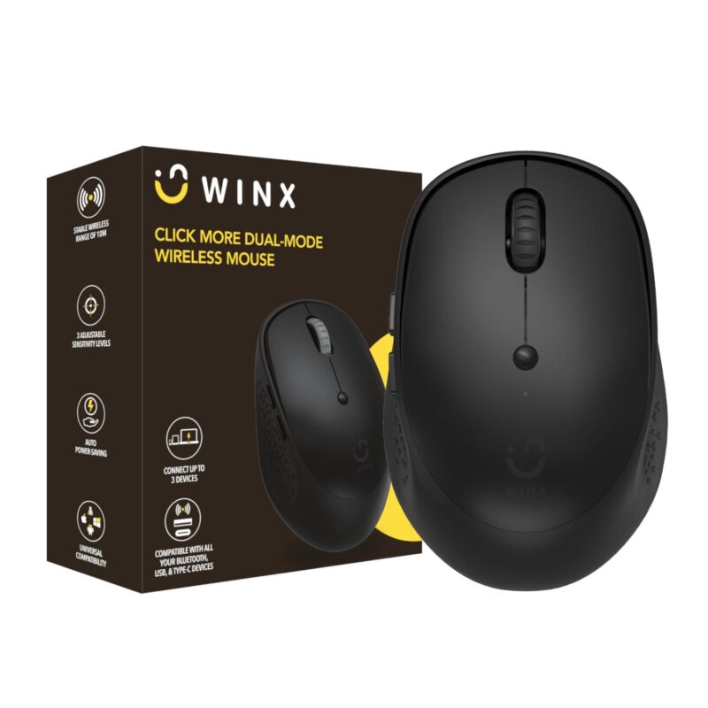 WINX CLICK More Dual-Mode Wireless Mouse – Black