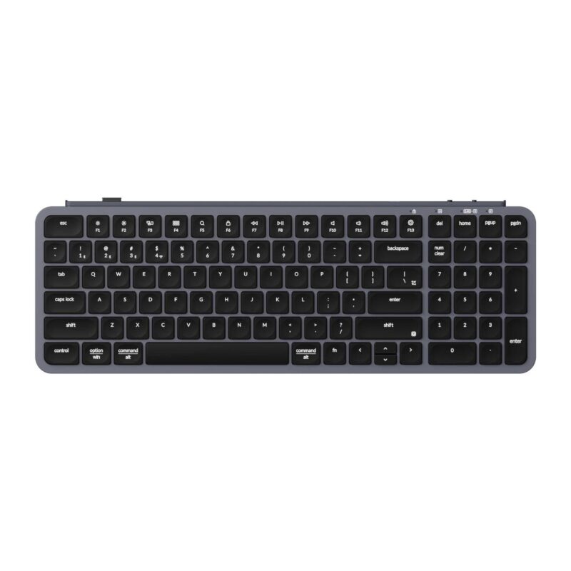 Keychron B2 Pro Ultra-Slim 96% Wireless Keyboard – Space Gray
