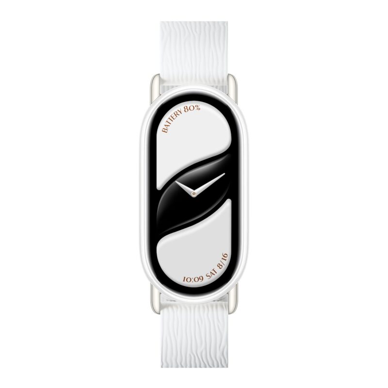 Xiaomi Smart Band 10 Magnetic Kona Leather Strap – Glacier White