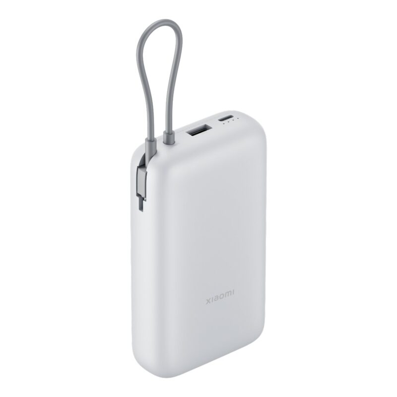 Xiaomi Power Bank 20000mAh (Integrated Cable) – Light Grey