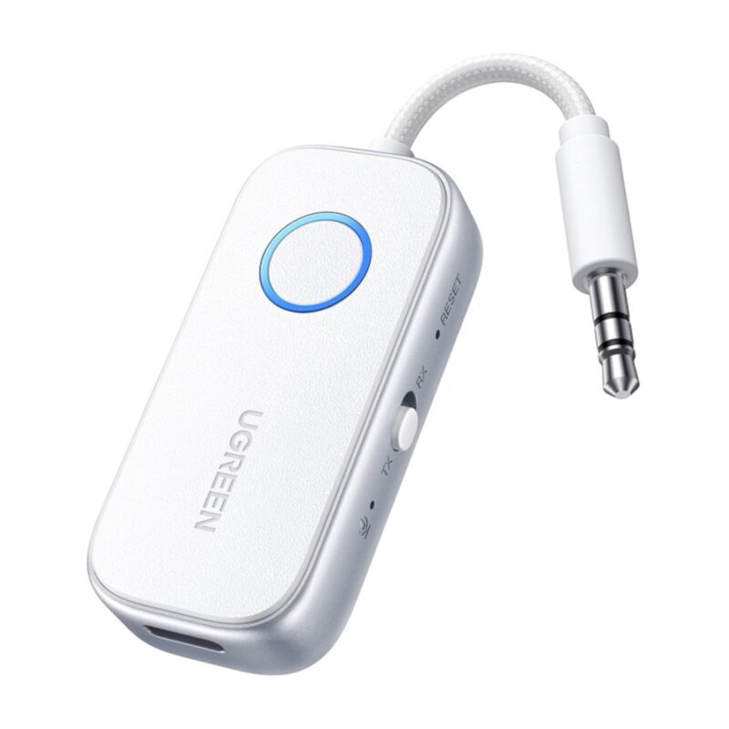 UGreen 3.5mm Bluetooth 5.4 Audio Receiver/Transmitter – White
