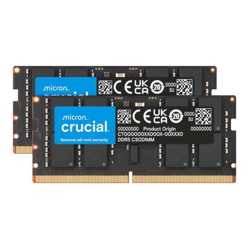 Crucial DDR5-6400 64GB CSODIMM Notebook Memory Kit (2 x 32GB)