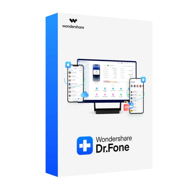 Wondershare Dr.Fone – Full Toolkit for Mac (Digital Annual License | Unlimited devices | 1 PC)
