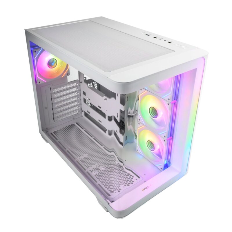 FSP M580 ARGB ATX Mid Tower Gaming Chassis – White
