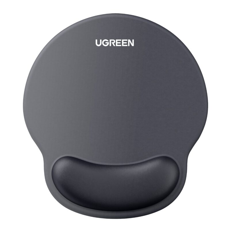 UGreen LP668 Ergonomic Mousepad with Wrist Rest (220 x 245 mm) – Black