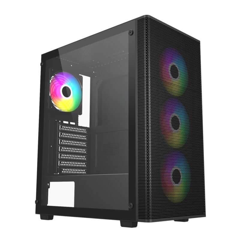FSP M220 ATX Mid Tower Gaming Chassis – Black