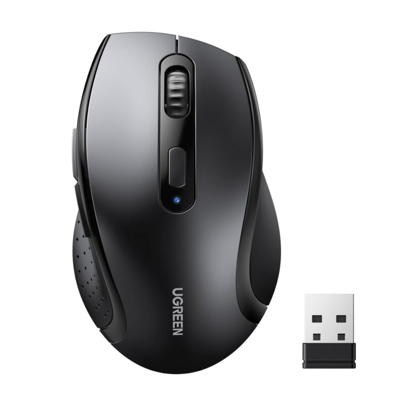 UGreen M511 Ergonomic 2.4GHz Wireless Mouse – Black